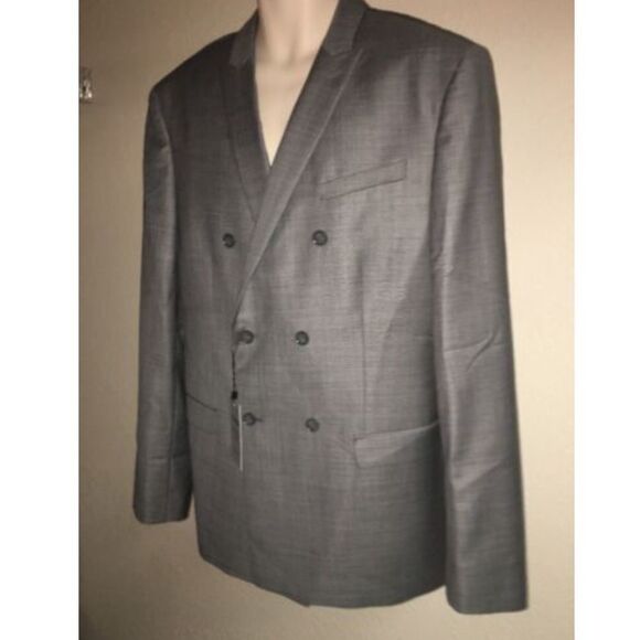 Express Blazer Suit Jacket Mens 44 Long Gray NWT - Picture 3 of 8